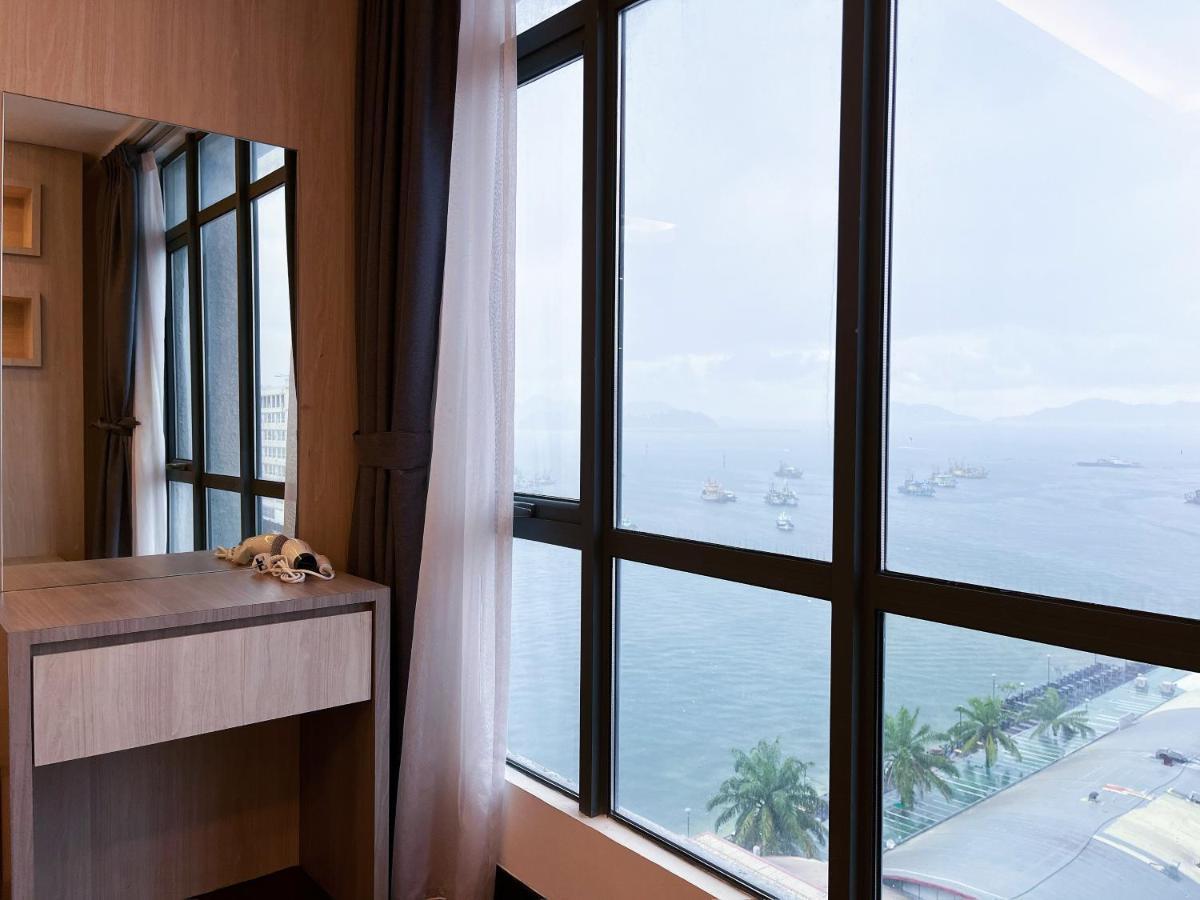 Pelagos Oceanus Waterfront Seaview Homestay Kota Kinabalu Bagian luar foto